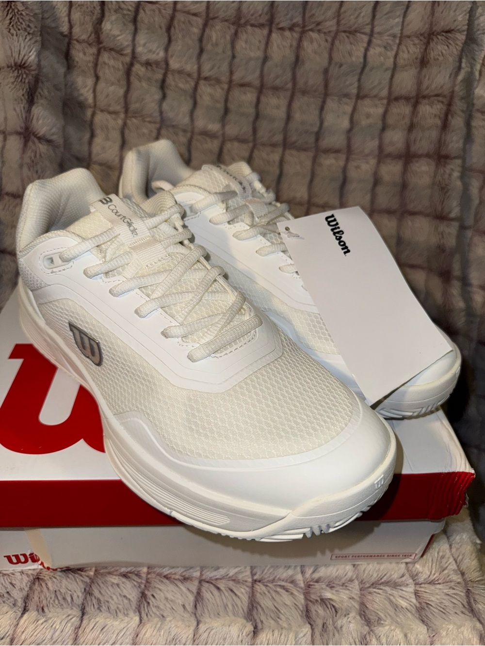 Wilson CourtGlide W Women’s Athletic Shoes White Silver - Picture 3 of 8